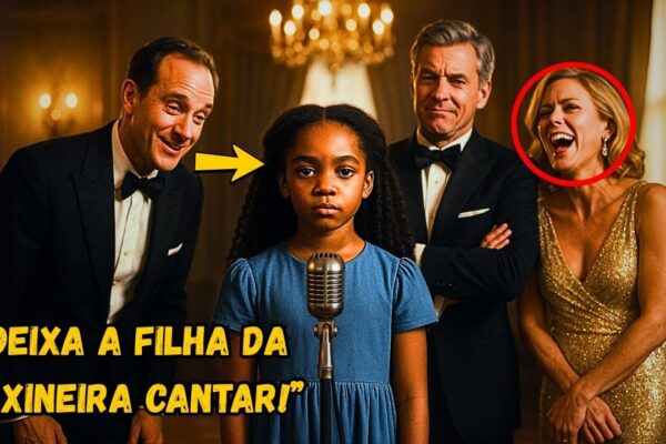 “FAZ A FILHA DA FAXINEIRA CANTAR, VAI SER ENGRAÇADO”—RIRAM OS RICOS…MAS A GAROTA NEGRA CALOU O SALÃO 